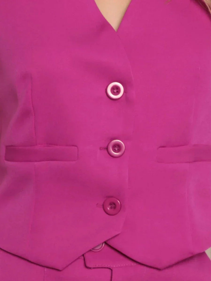 Conjunto Colete com Calça Alfaiataria