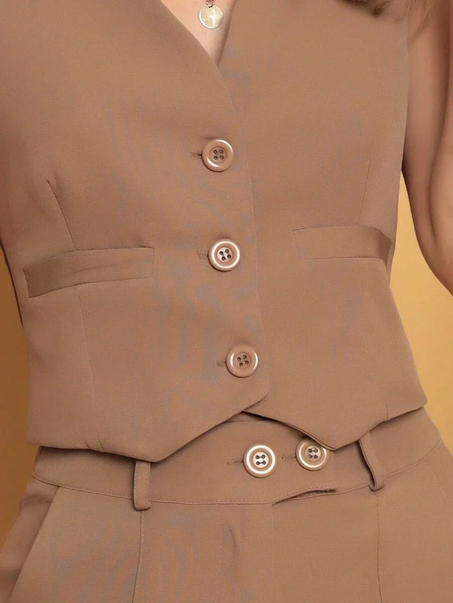 Conjunto Colete com Calça Alfaiataria